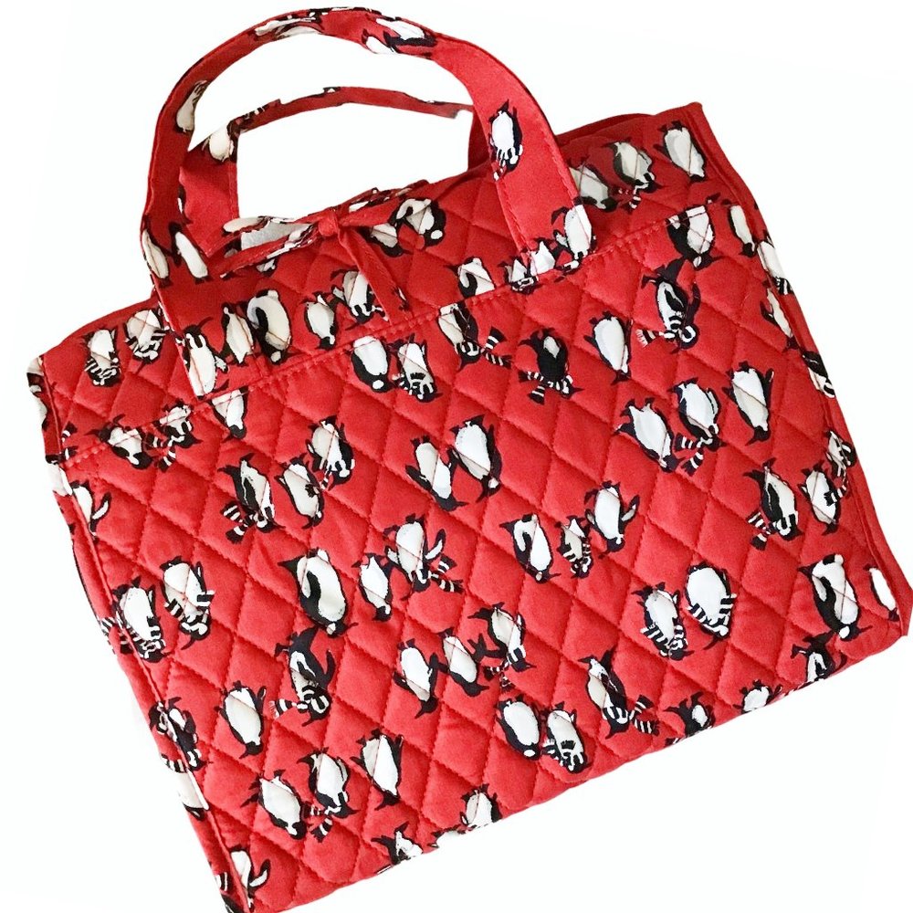 Vera Bradley Hanging Organizer Makeup Bag Penguins - Picture 8 of 9